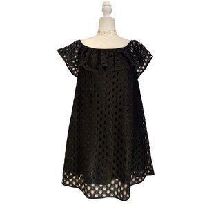 AMT Above Mediocre Taste Eyelet Lace Dress Black